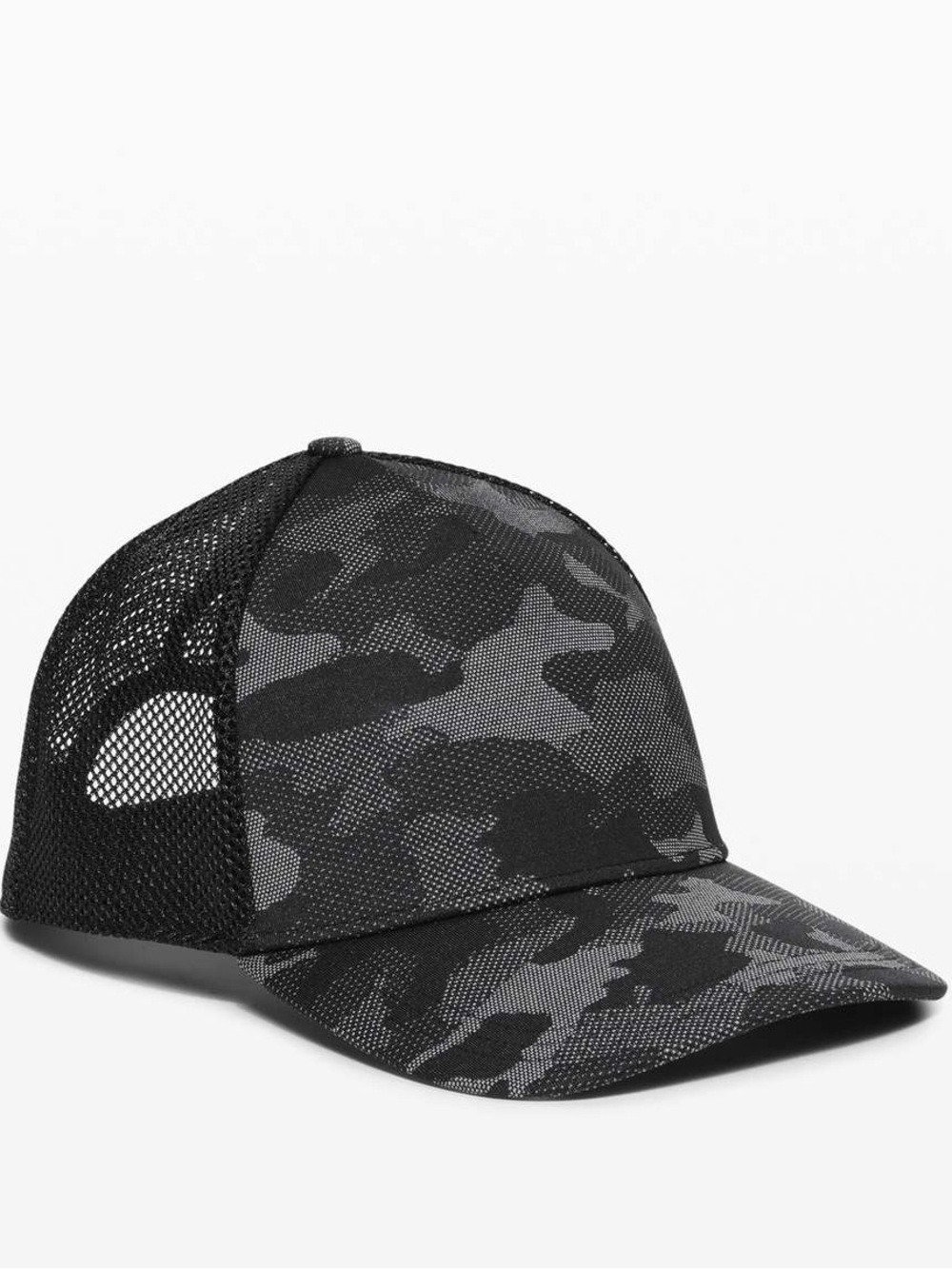 Lululemon Commission Hat Snapback Camo Meshback Cap Black & Gray Camouflage